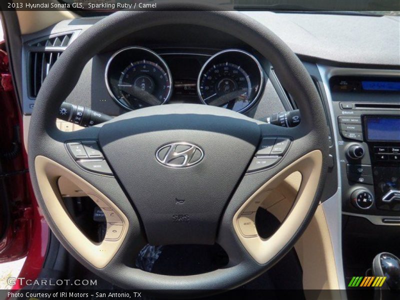Sparkling Ruby / Camel 2013 Hyundai Sonata GLS