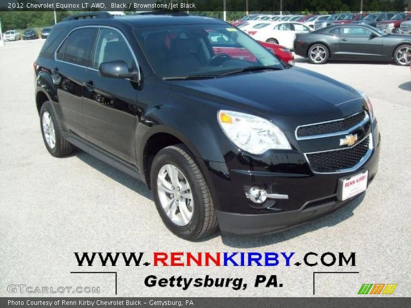 Black / Brownstone/Jet Black 2012 Chevrolet Equinox LT AWD