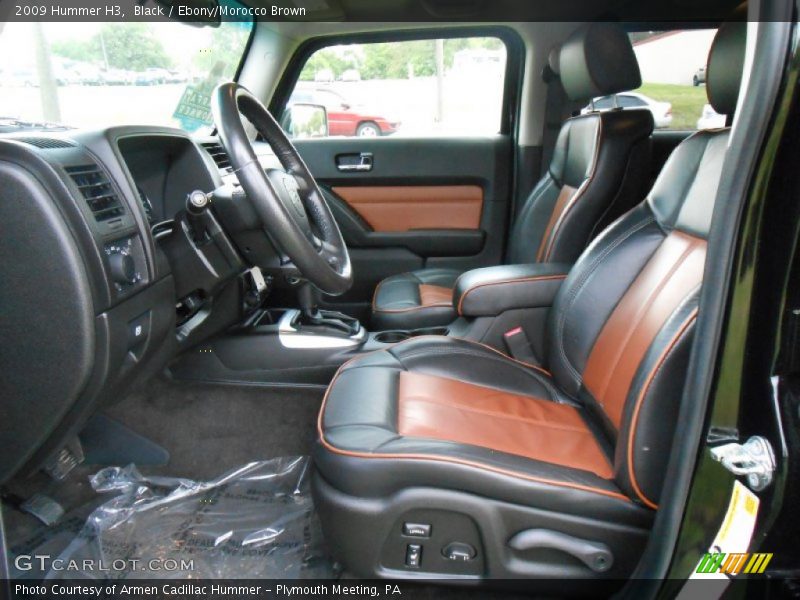  2009 H3  Ebony/Morocco Brown Interior