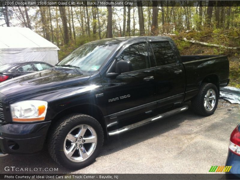 Black / Medium Slate Gray 2006 Dodge Ram 1500 Sport Quad Cab 4x4