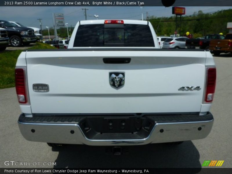 Bright White / Black/Cattle Tan 2013 Ram 2500 Laramie Longhorn Crew Cab 4x4