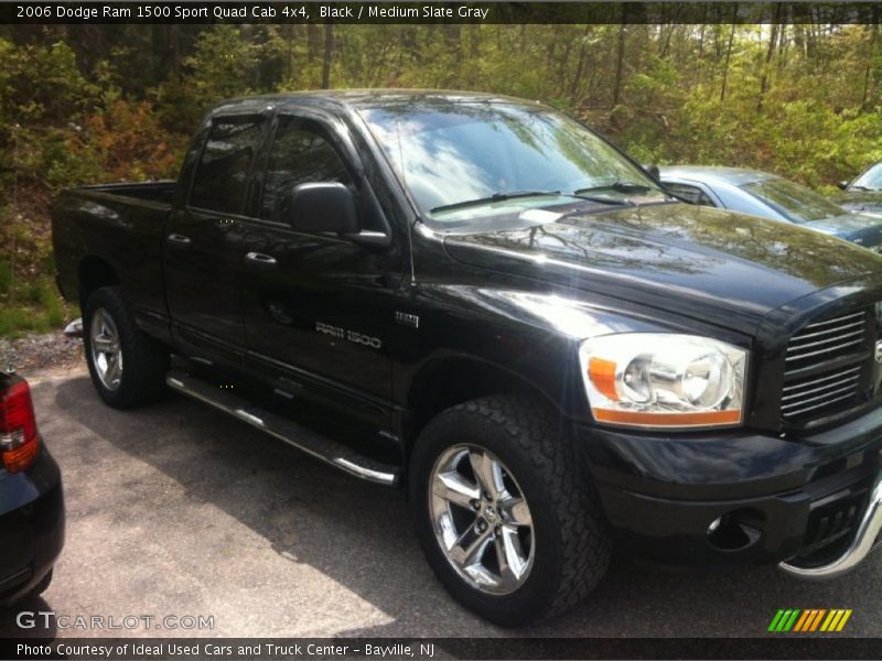 Black / Medium Slate Gray 2006 Dodge Ram 1500 Sport Quad Cab 4x4