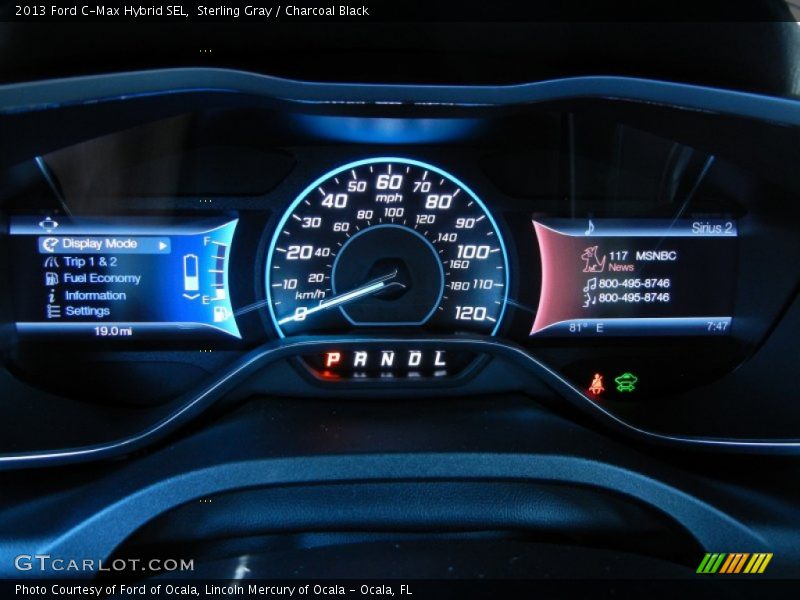 Sterling Gray / Charcoal Black 2013 Ford C-Max Hybrid SEL