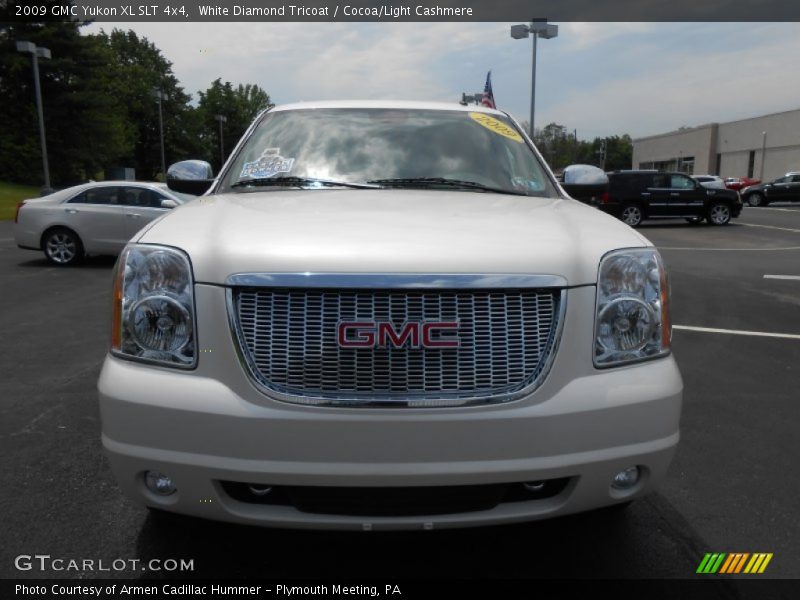 White Diamond Tricoat / Cocoa/Light Cashmere 2009 GMC Yukon XL SLT 4x4