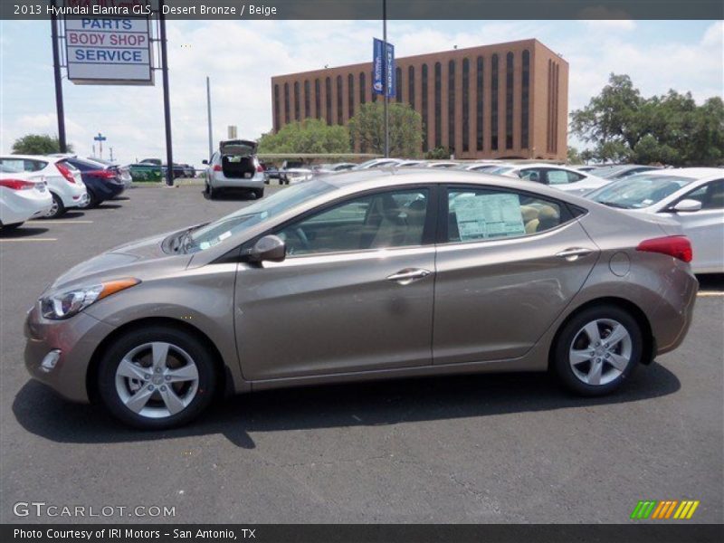 Desert Bronze / Beige 2013 Hyundai Elantra GLS