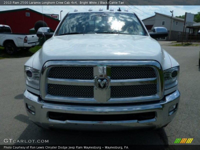 Bright White / Black/Cattle Tan 2013 Ram 2500 Laramie Longhorn Crew Cab 4x4