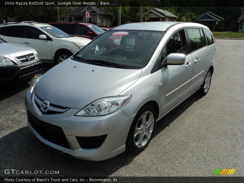 Sunlight Silver Metallic / Black 2009 Mazda MAZDA5 Sport