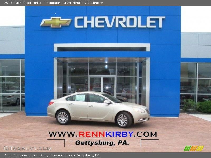Champagne Silver Metallic / Cashmere 2013 Buick Regal Turbo