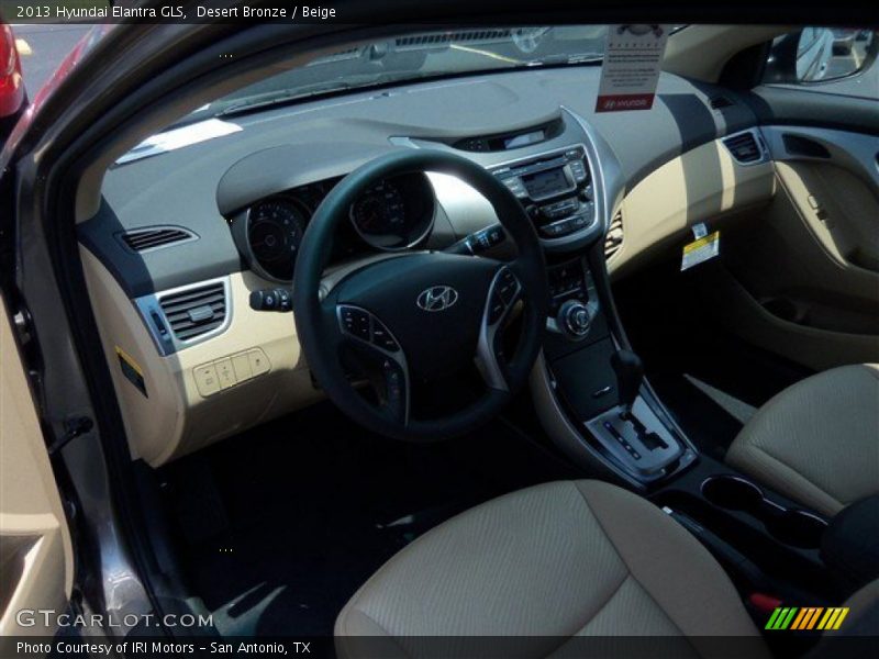 Desert Bronze / Beige 2013 Hyundai Elantra GLS