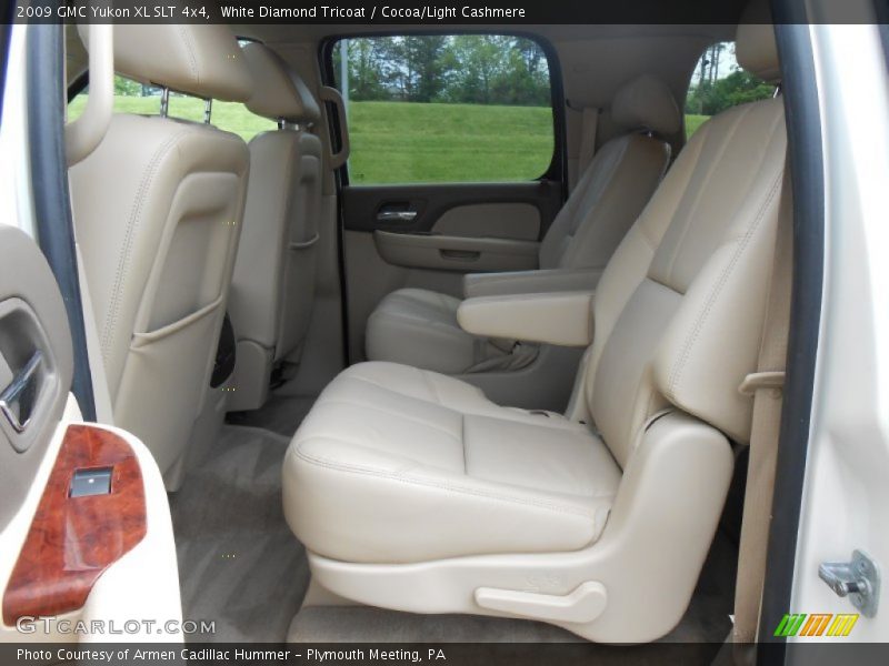White Diamond Tricoat / Cocoa/Light Cashmere 2009 GMC Yukon XL SLT 4x4