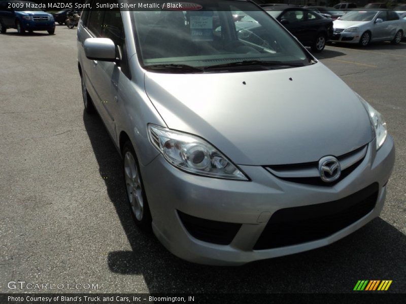 Sunlight Silver Metallic / Black 2009 Mazda MAZDA5 Sport