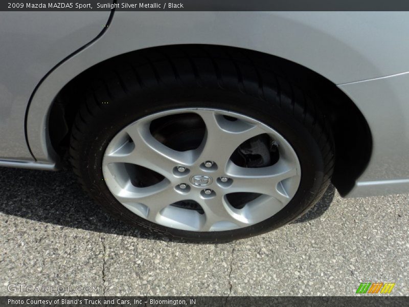 Sunlight Silver Metallic / Black 2009 Mazda MAZDA5 Sport