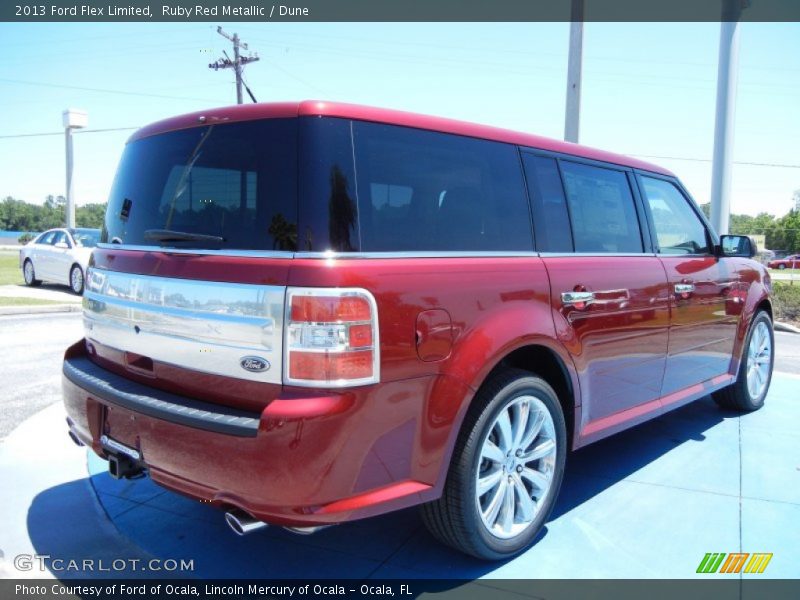 Ruby Red Metallic / Dune 2013 Ford Flex Limited