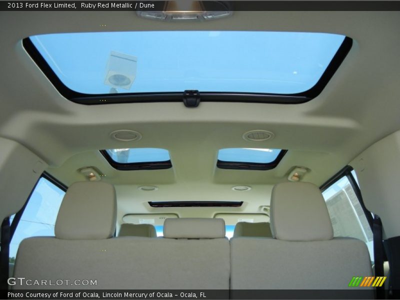 Ruby Red Metallic / Dune 2013 Ford Flex Limited