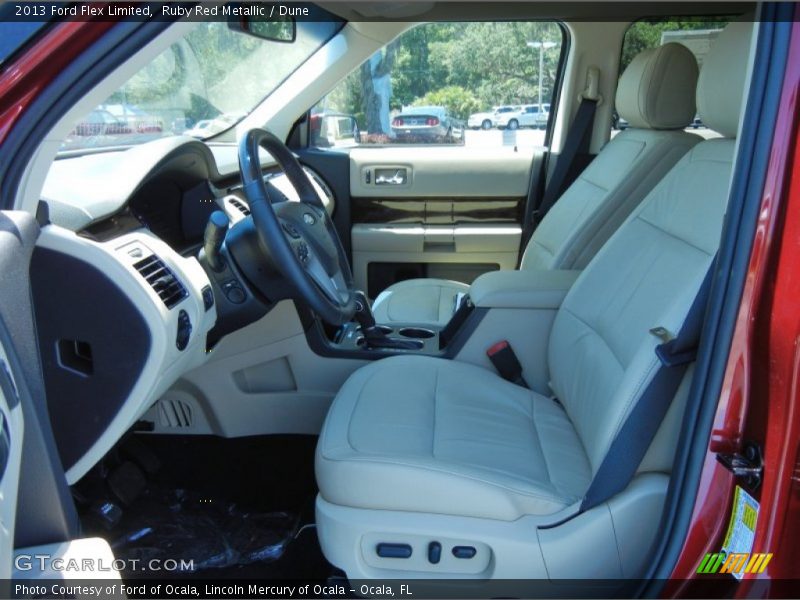 Ruby Red Metallic / Dune 2013 Ford Flex Limited