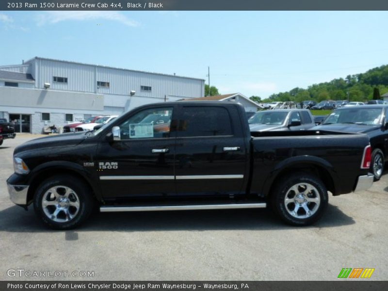 Black / Black 2013 Ram 1500 Laramie Crew Cab 4x4