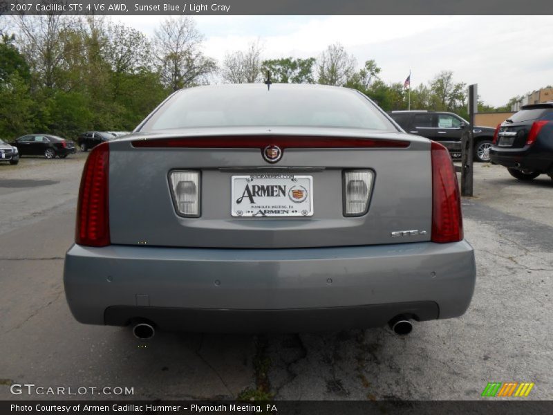 Sunset Blue / Light Gray 2007 Cadillac STS 4 V6 AWD