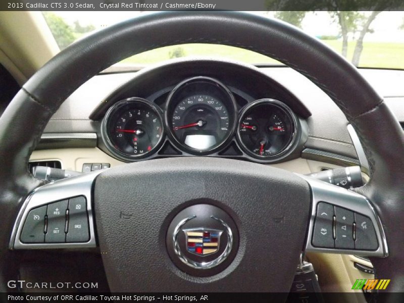 Crystal Red Tintcoat / Cashmere/Ebony 2013 Cadillac CTS 3.0 Sedan