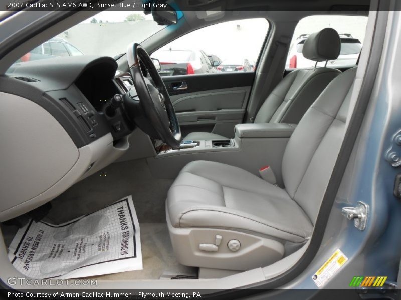 Sunset Blue / Light Gray 2007 Cadillac STS 4 V6 AWD