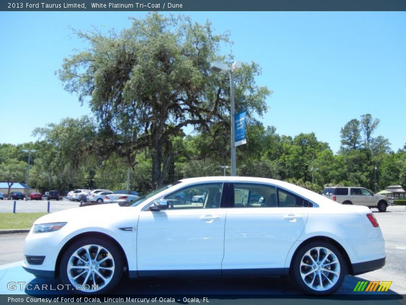 White Platinum Tri-Coat / Dune 2013 Ford Taurus Limited