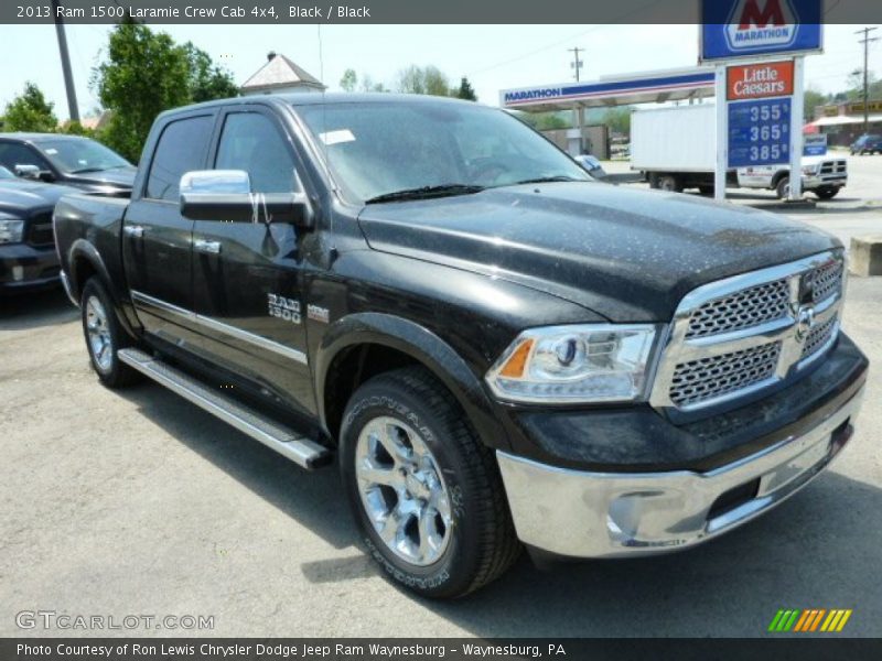 Black / Black 2013 Ram 1500 Laramie Crew Cab 4x4