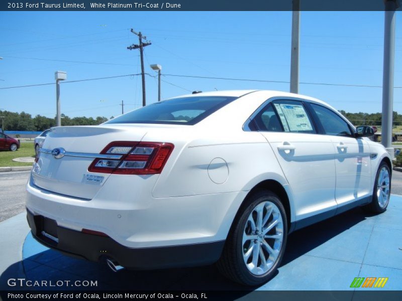 White Platinum Tri-Coat / Dune 2013 Ford Taurus Limited