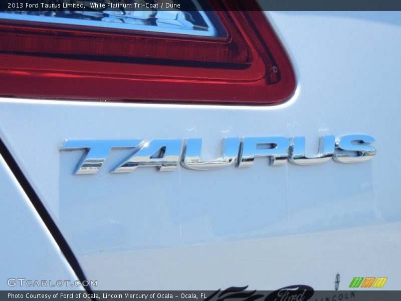 White Platinum Tri-Coat / Dune 2013 Ford Taurus Limited