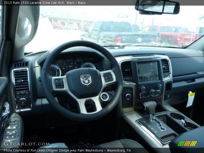 Black / Black 2013 Ram 1500 Laramie Crew Cab 4x4