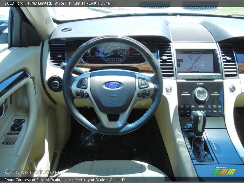 White Platinum Tri-Coat / Dune 2013 Ford Taurus Limited