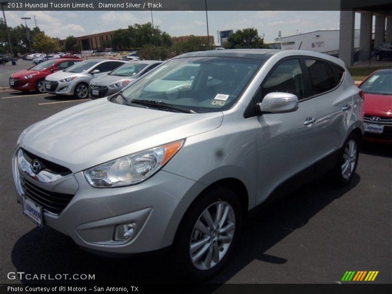 Diamond Silver / Black 2013 Hyundai Tucson Limited