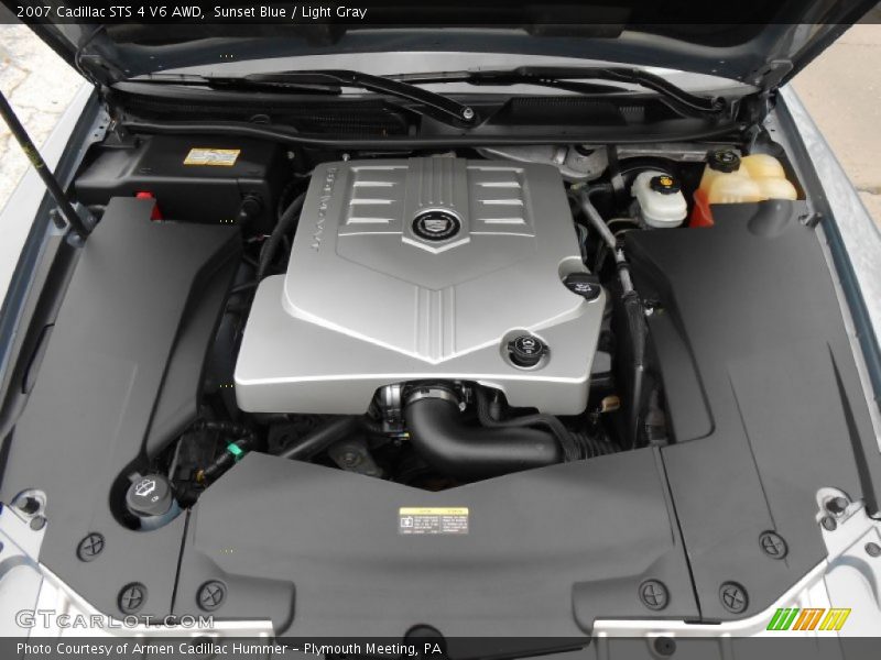 Sunset Blue / Light Gray 2007 Cadillac STS 4 V6 AWD