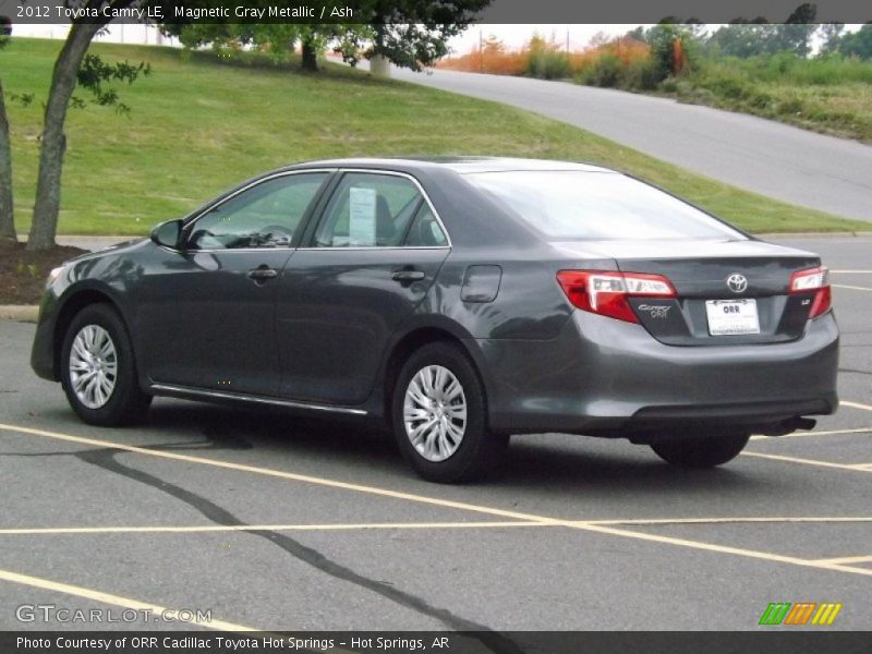 Magnetic Gray Metallic / Ash 2012 Toyota Camry LE