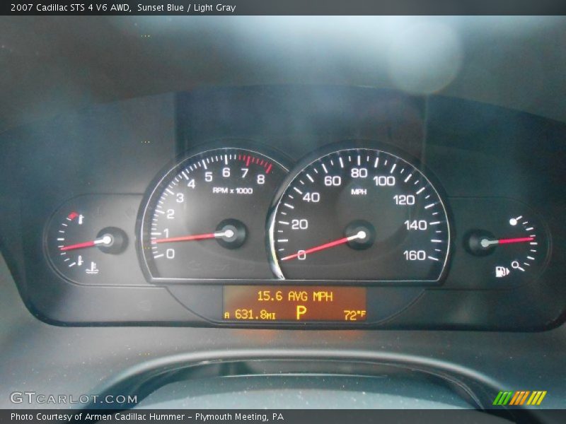 Sunset Blue / Light Gray 2007 Cadillac STS 4 V6 AWD