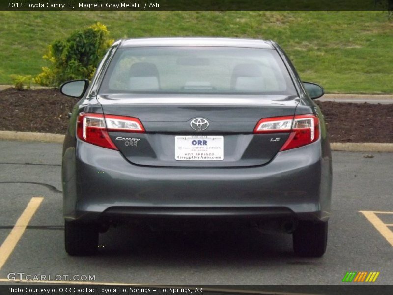 Magnetic Gray Metallic / Ash 2012 Toyota Camry LE