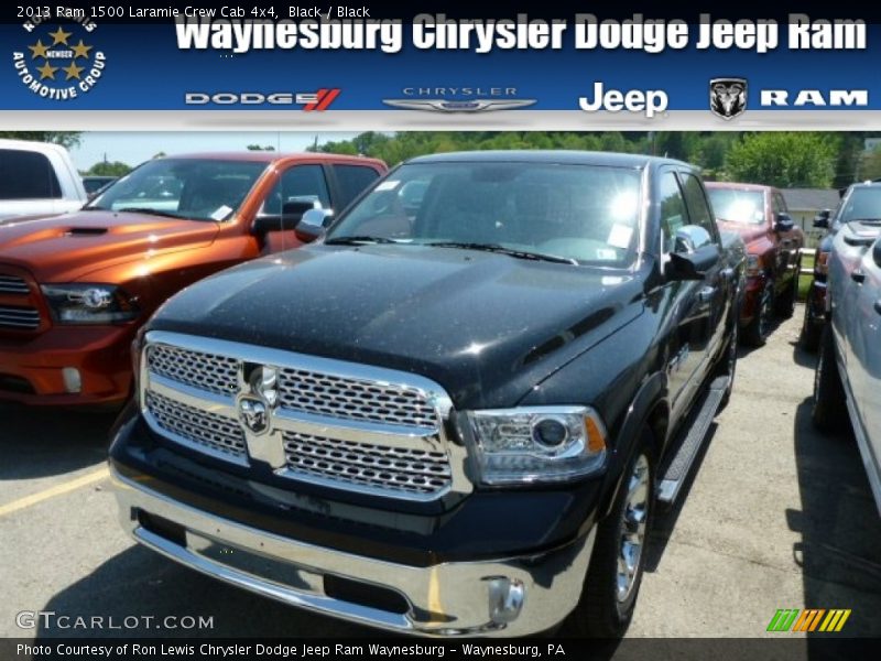 Black / Black 2013 Ram 1500 Laramie Crew Cab 4x4
