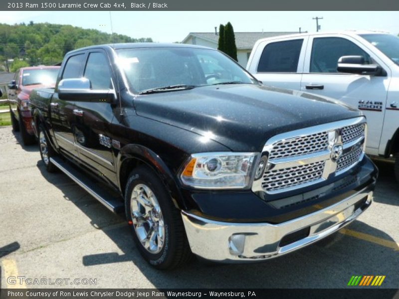 Black / Black 2013 Ram 1500 Laramie Crew Cab 4x4