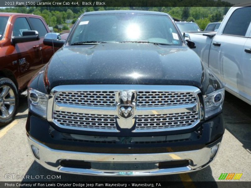 Black / Black 2013 Ram 1500 Laramie Crew Cab 4x4