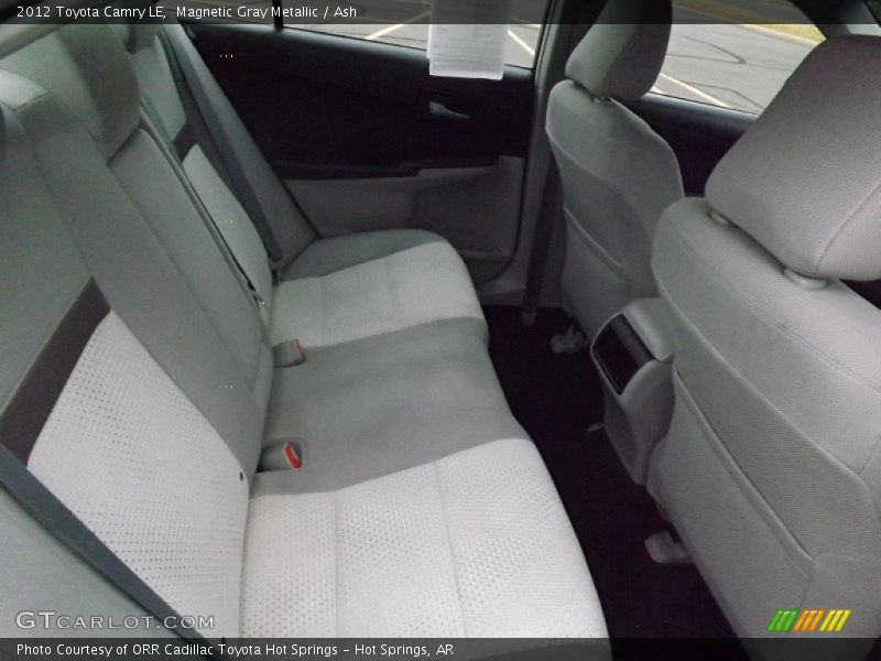 Rear Seat of 2012 Camry LE
