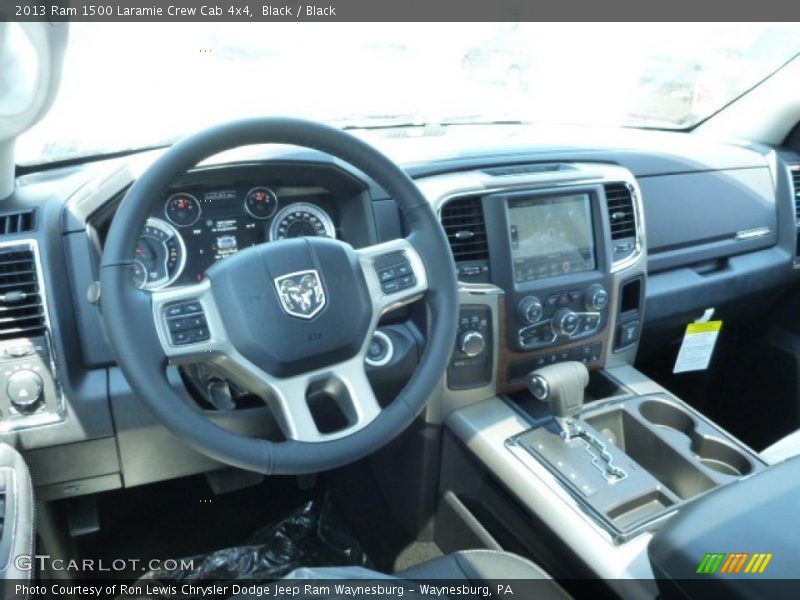 Black / Black 2013 Ram 1500 Laramie Crew Cab 4x4