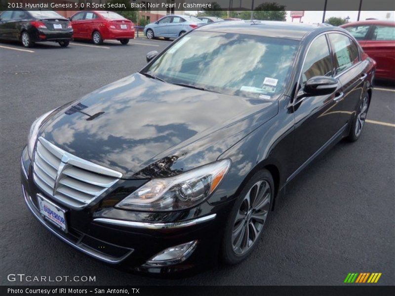 Black Noir Pearl / Cashmere 2013 Hyundai Genesis 5.0 R Spec Sedan