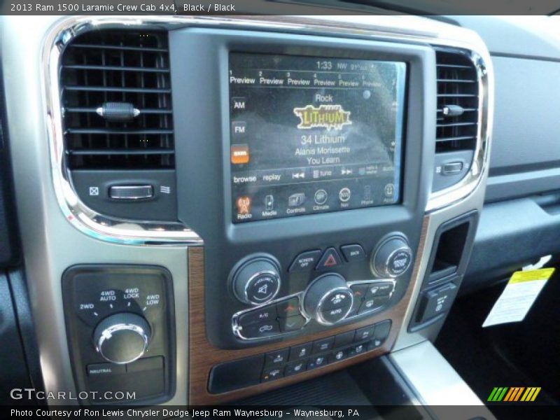 Black / Black 2013 Ram 1500 Laramie Crew Cab 4x4