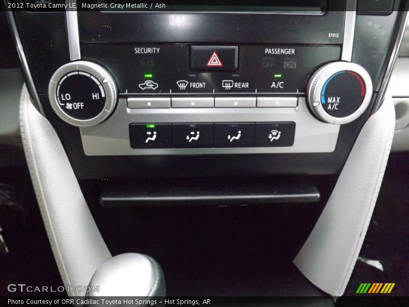 Controls of 2012 Camry LE