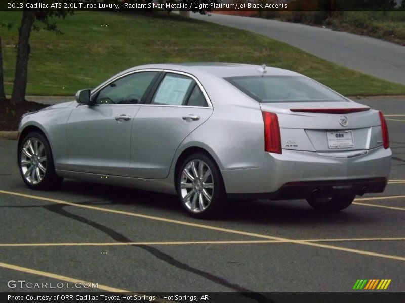 Radiant Silver Metallic / Light Platinum/Jet Black Accents 2013 Cadillac ATS 2.0L Turbo Luxury