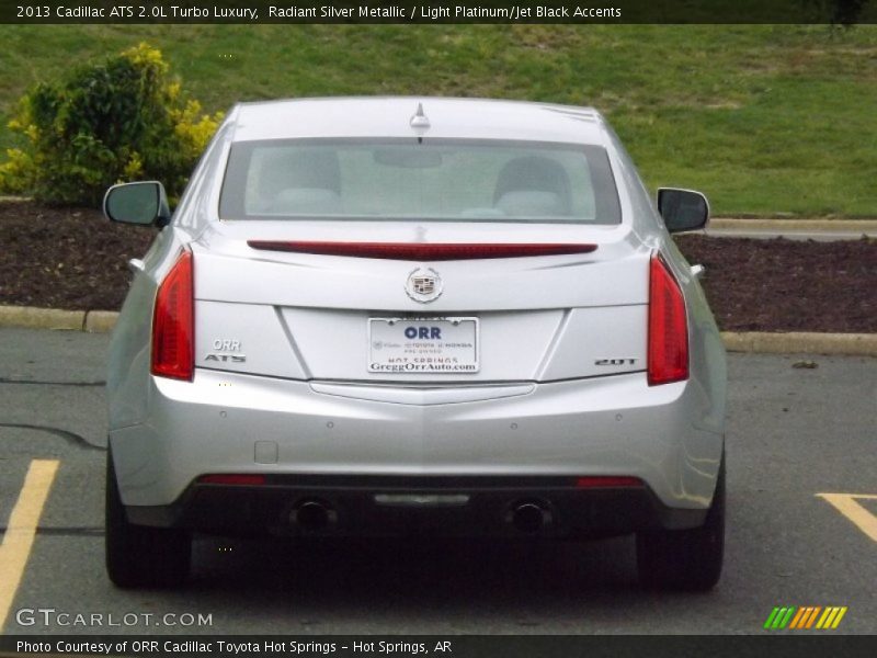 Radiant Silver Metallic / Light Platinum/Jet Black Accents 2013 Cadillac ATS 2.0L Turbo Luxury