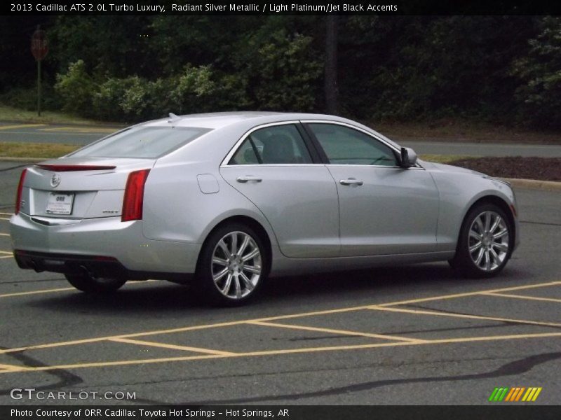 Radiant Silver Metallic / Light Platinum/Jet Black Accents 2013 Cadillac ATS 2.0L Turbo Luxury