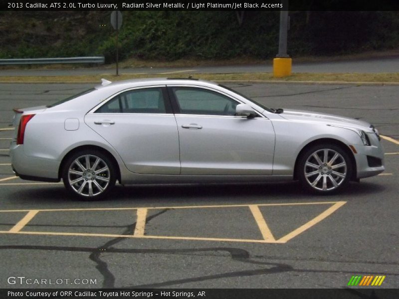 Radiant Silver Metallic / Light Platinum/Jet Black Accents 2013 Cadillac ATS 2.0L Turbo Luxury