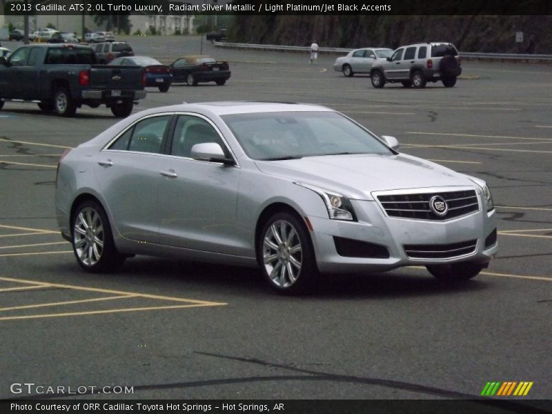 Radiant Silver Metallic / Light Platinum/Jet Black Accents 2013 Cadillac ATS 2.0L Turbo Luxury