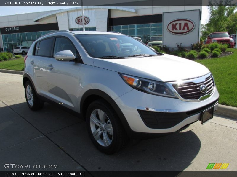 Bright Silver / Black 2013 Kia Sportage LX