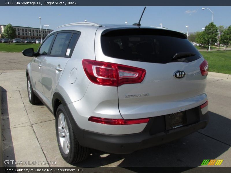 Bright Silver / Black 2013 Kia Sportage LX
