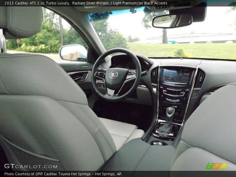 Radiant Silver Metallic / Light Platinum/Jet Black Accents 2013 Cadillac ATS 2.0L Turbo Luxury